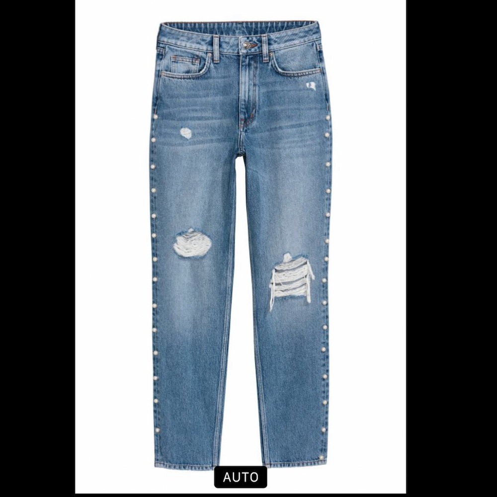 Mom jeans with Pearl